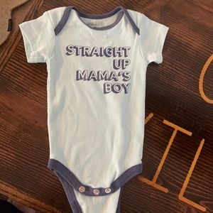 3 months short sleeve onesie.